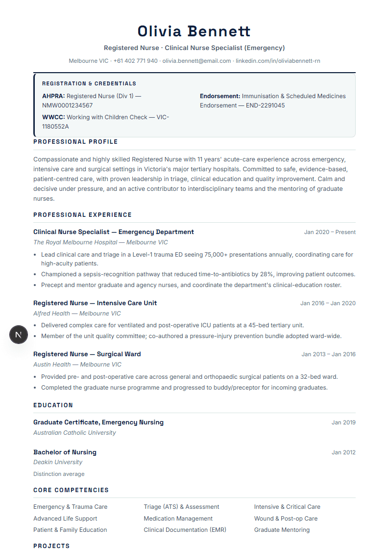 Executive Leadership full resume preview