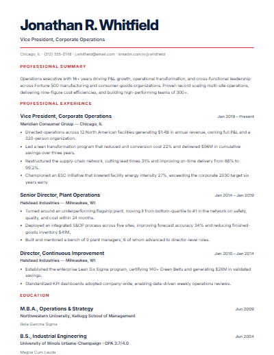 Creative Professional resume template preview