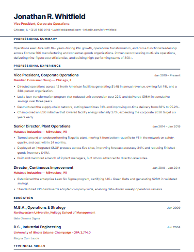 Software Engineering resume template preview