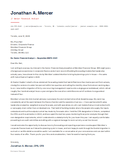 American Technology & Innovation cover letter preview