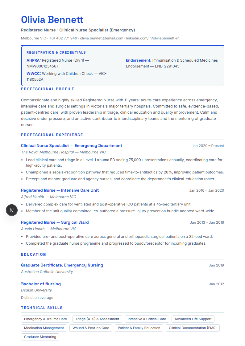 Information Technology full resume preview