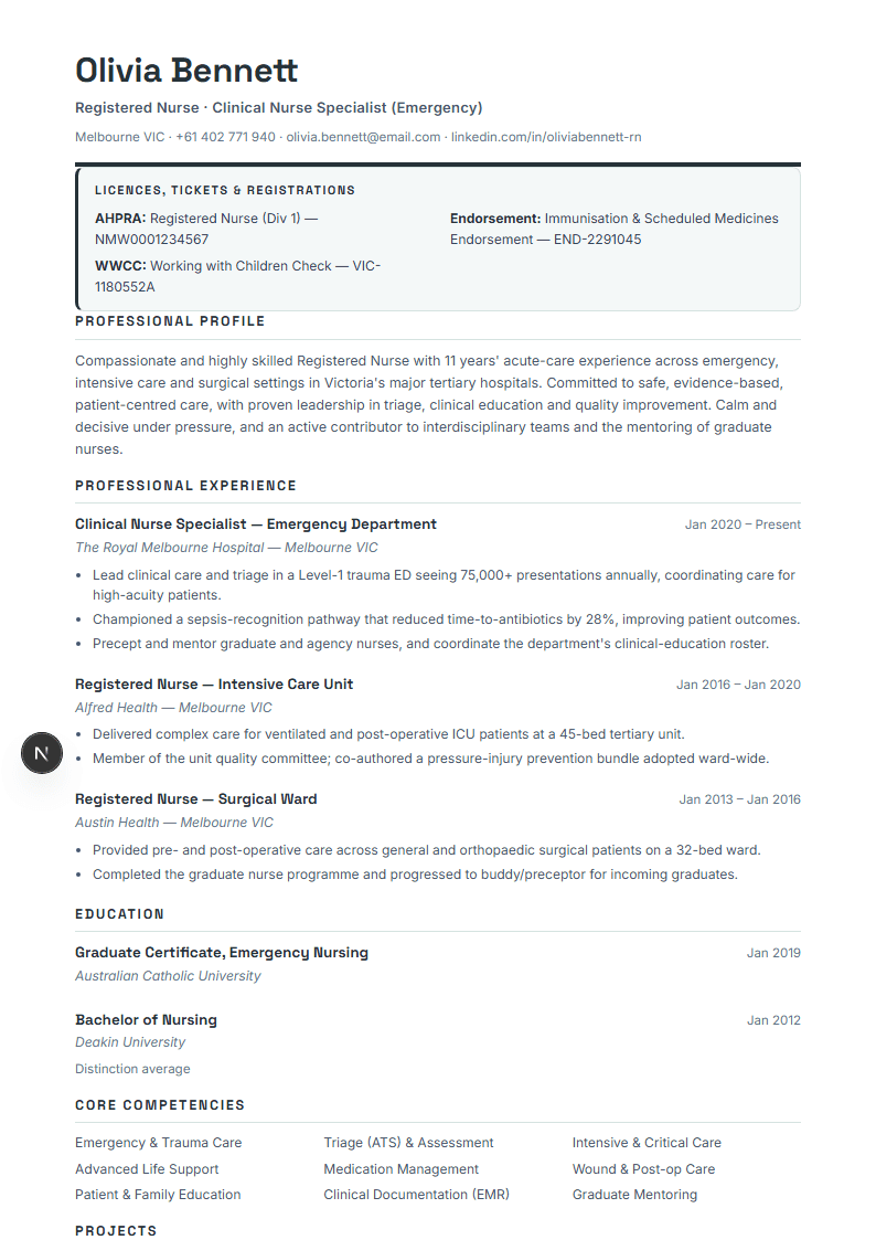 Mining, Engineering & Construction full resume preview
