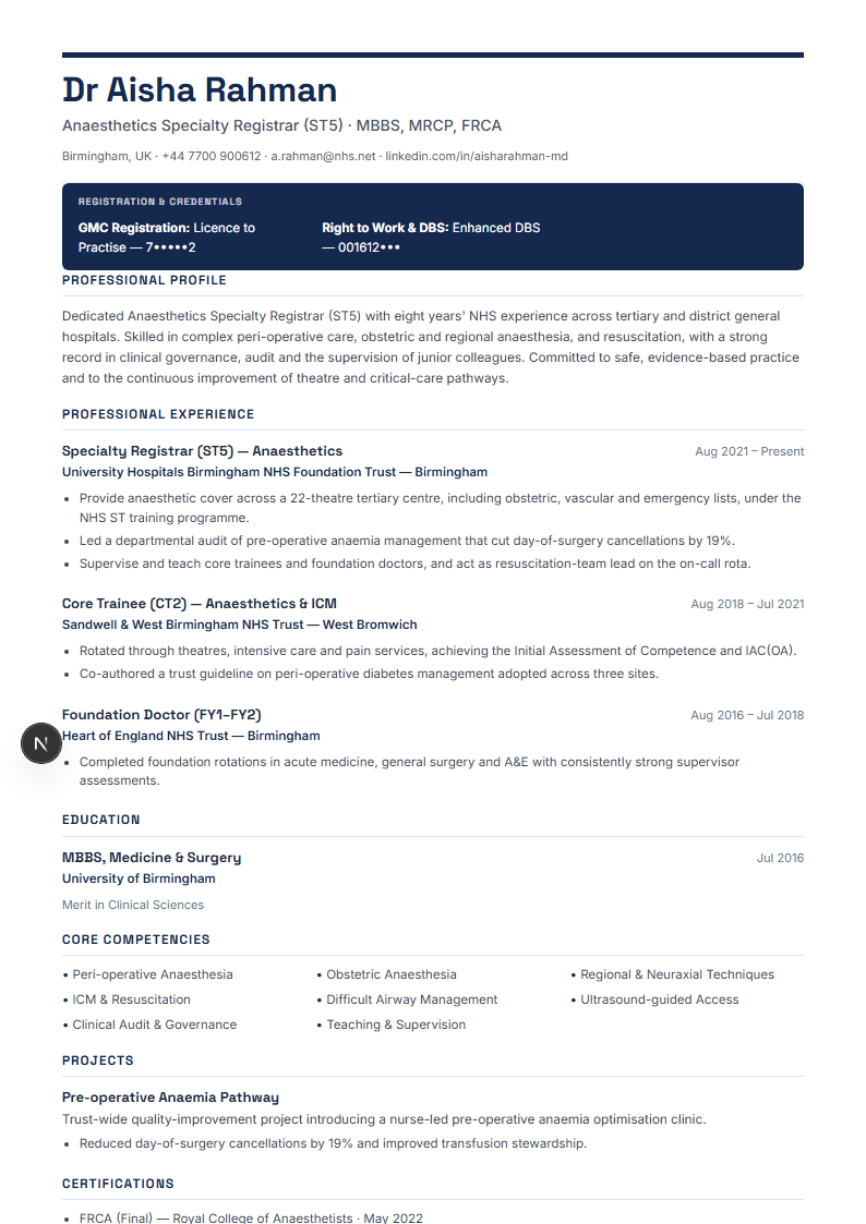 Executive Leadership full resume preview
